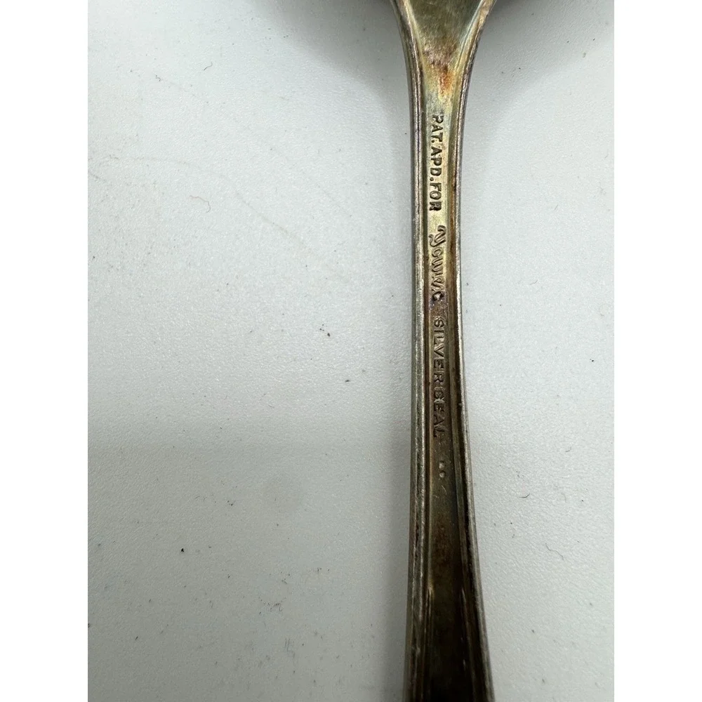 Vintage Puritan Silver Co Silver Seal Plated Spoons Set of 3 Soup Sugar Shell